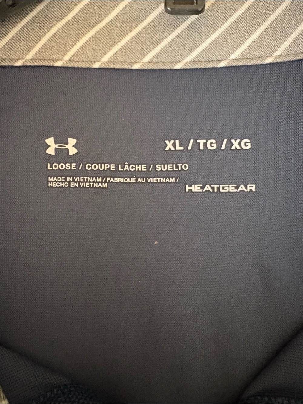 Under Armour Heat Gear Men’s Slate Navy Blue Golf Polo. Size XL - Picture 3 of 4